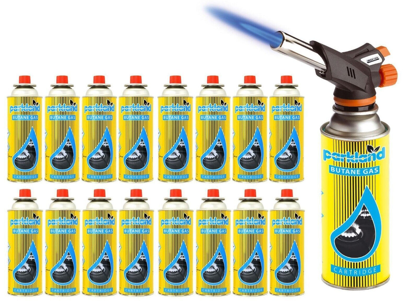 Butane Gas Blow Torch Burner Welding Auto Ignition Soldering BBQ Flame Thrower