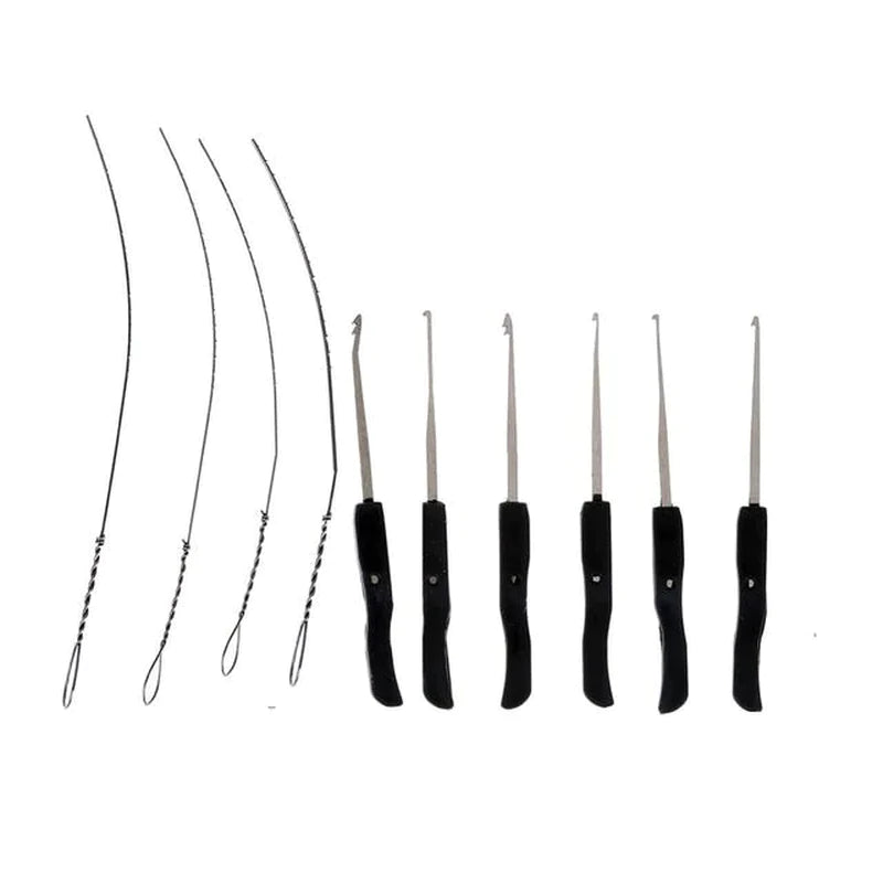 Locksmith Lock Pick Set Stainless Steel Double Row Tension Removal Hooks Lock Picks Tools Lockpick