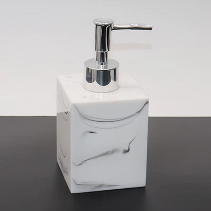 Imitation Marble Luxury Resin Bathroom Accessories Set Cotton Swab Box Storage Tray Toothpick Box Pumping Paper Box Toothbrush