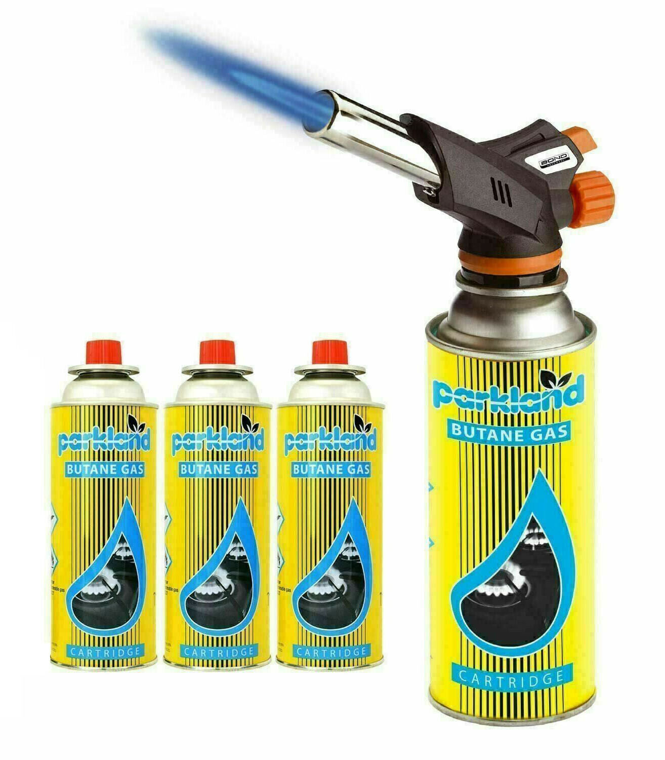 Butane Gas Blow Torch Burner Welding Auto Ignition Soldering BBQ Flame Thrower