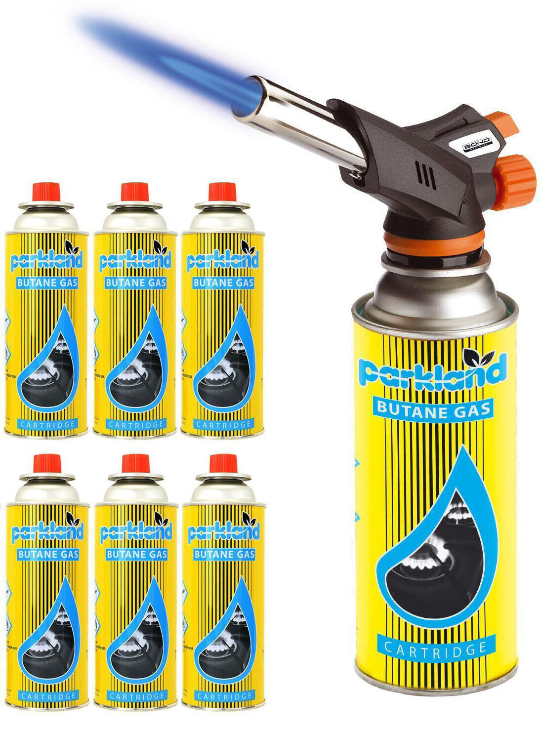 Butane Gas Blow Torch Burner Welding Auto Ignition Soldering BBQ Flame Thrower