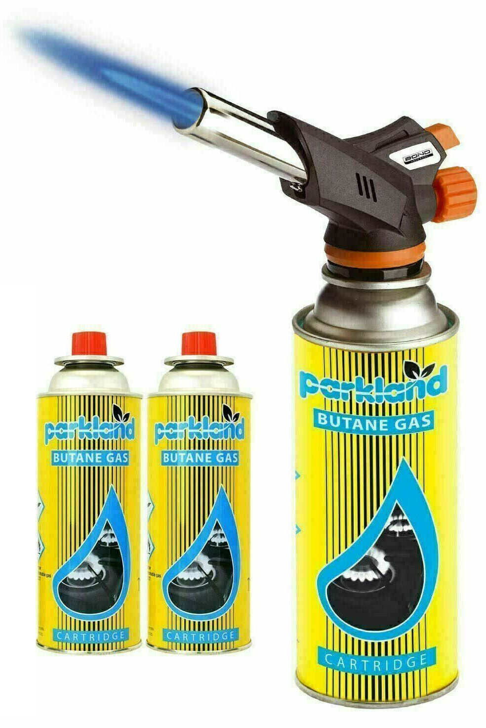 Butane Gas Blow Torch Burner Welding Auto Ignition Soldering BBQ Flame Thrower
