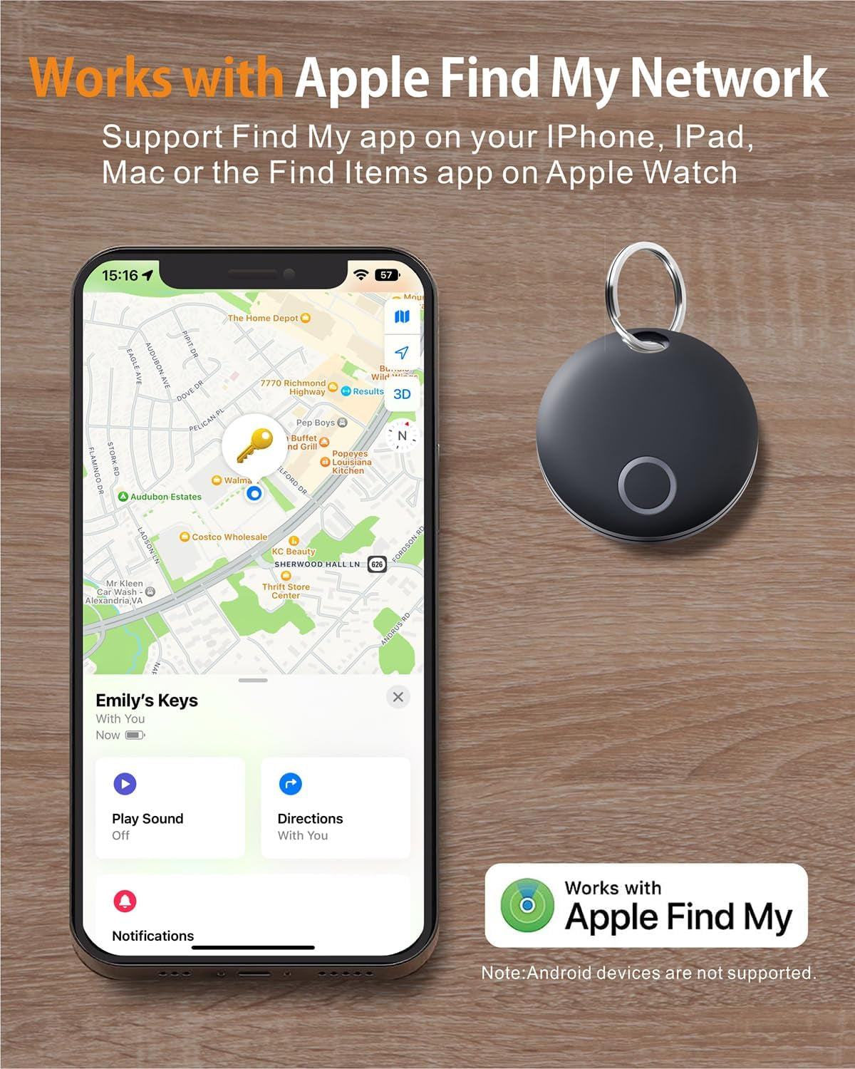 Smart Tag,Luggage Tracker Compatible with Apple Find My (Ios Only),Item Locator for Keys, Luggage,Suitcases, Wallet, IP67 Waterproof, 2 Pack