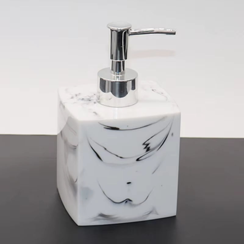 Imitation Marble Luxury Resin Bathroom Accessories Set Cotton Swab Box Storage Tray Toothpick Box Pumping Paper Box Toothbrush