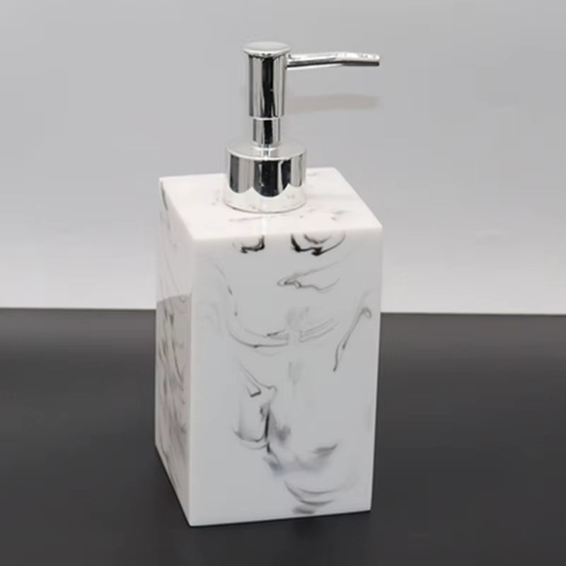 Imitation Marble Luxury Resin Bathroom Accessories Set Cotton Swab Box Storage Tray Toothpick Box Pumping Paper Box Toothbrush