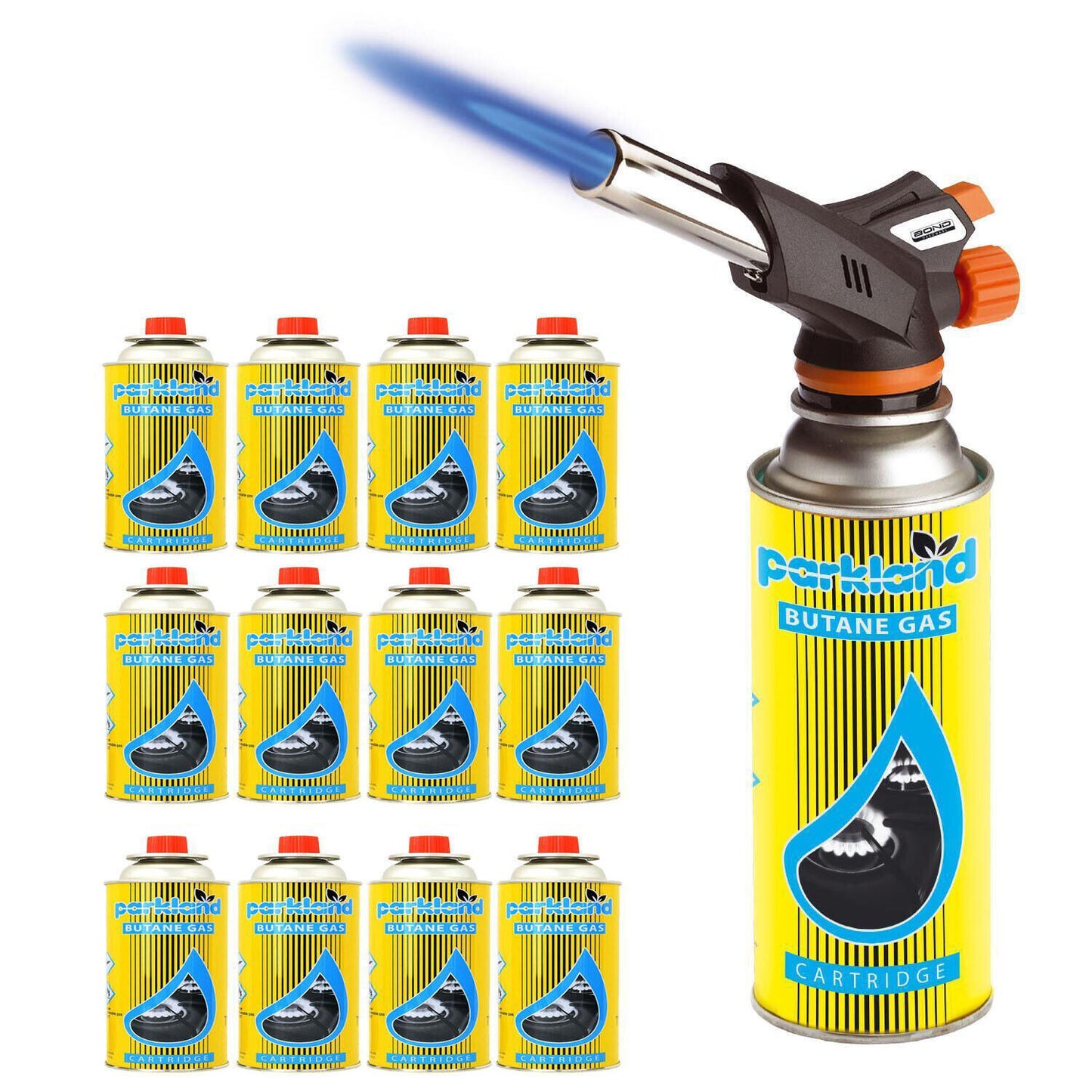 Butane Gas Blow Torch Burner Welding Auto Ignition Soldering BBQ Flame Thrower