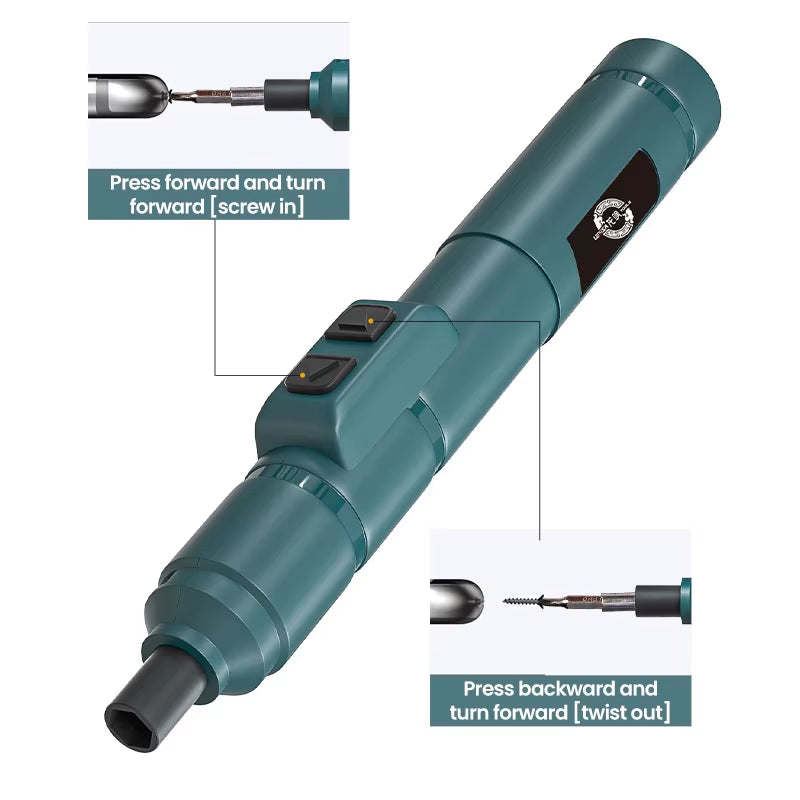 Mini Electric Screwdriver Set USB Rechargeable 1300Mah Adjustment Power Dril Multi-Function Disassembly Torque Repair Tools Kit