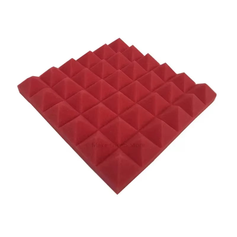 12/24Pack 30X30X5Cm Pyramid Acoustic Foam Sound Proof Absorption Insulation Treatment Panel Soundproofing Pad Wall Panels