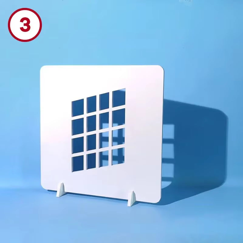 Cucoloris Cookie GOBO Light Shaping Tools Photo Props Window Pane Shadow Blinds Frame Half Dome Pattern for Photographic Studio
