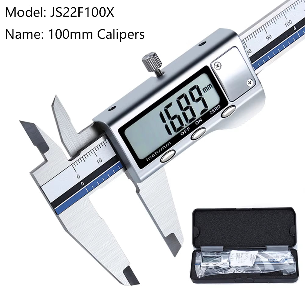 4/6-Inch 100/150Mm Big Screen Digital Calipers Stainless Steel Electronic Vernier Caliper Metal Micrometer Measuring Tools