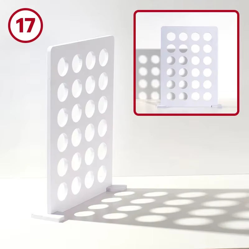 Cucoloris Cookie GOBO Light Shaping Tools Photo Props Window Pane Shadow Blinds Frame Half Dome Pattern for Photographic Studio