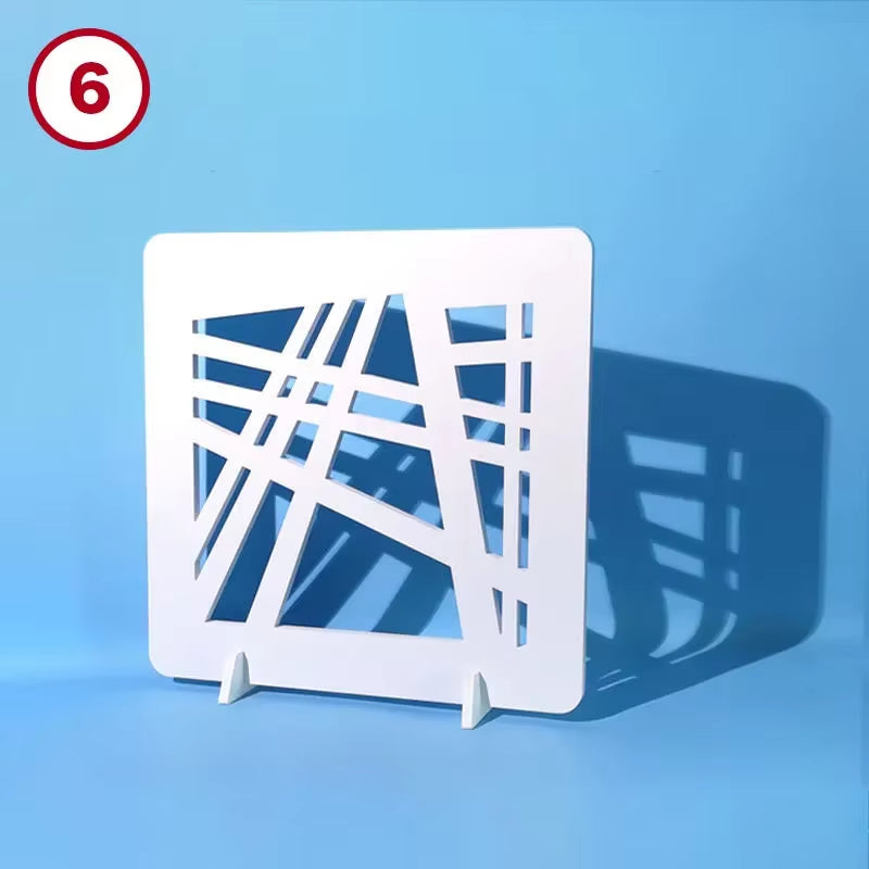 Cucoloris Cookie GOBO Light Shaping Tools Photo Props Window Pane Shadow Blinds Frame Half Dome Pattern for Photographic Studio