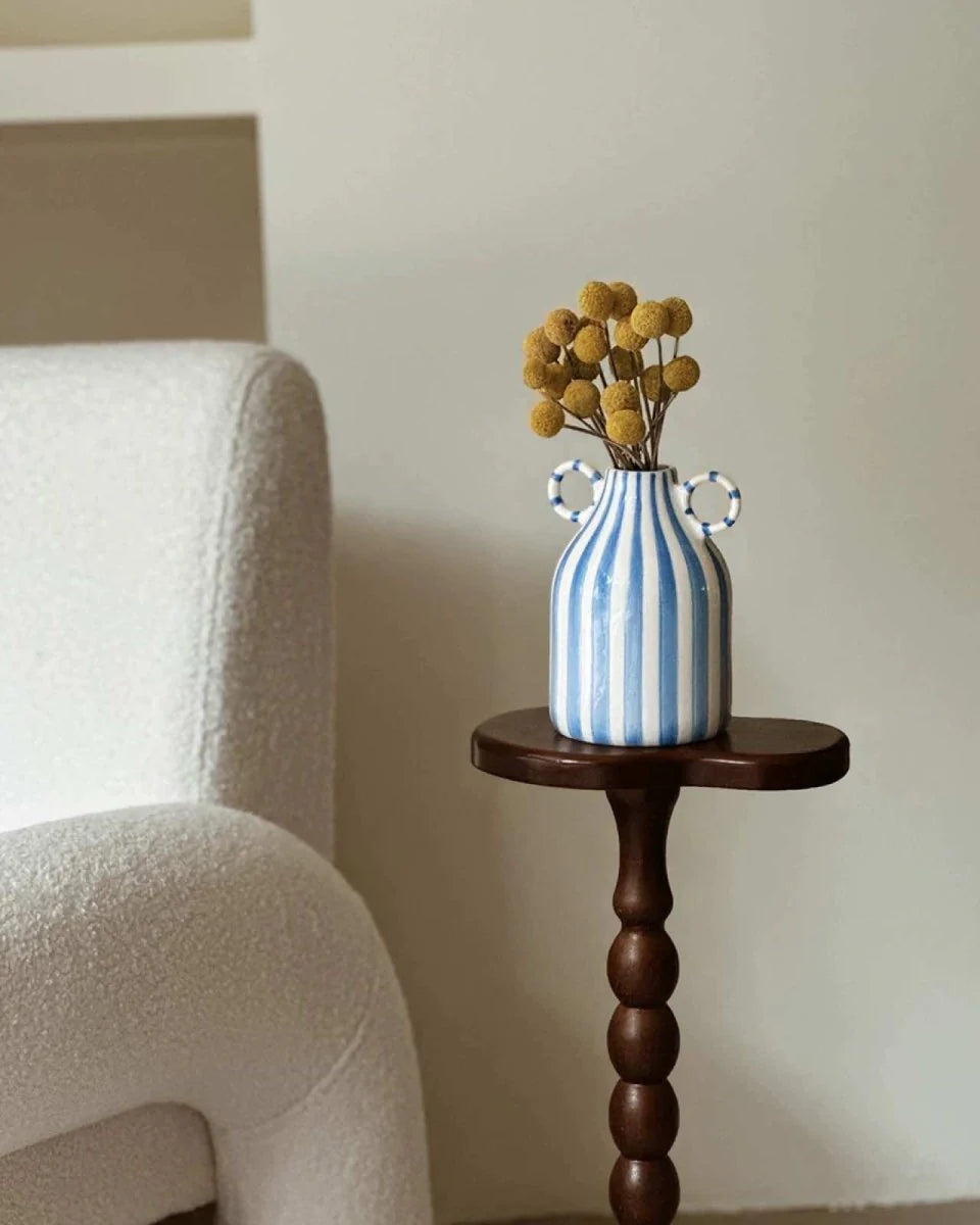 Hand-Painted Whimsical Quirky Cute Dual-Handle Vases