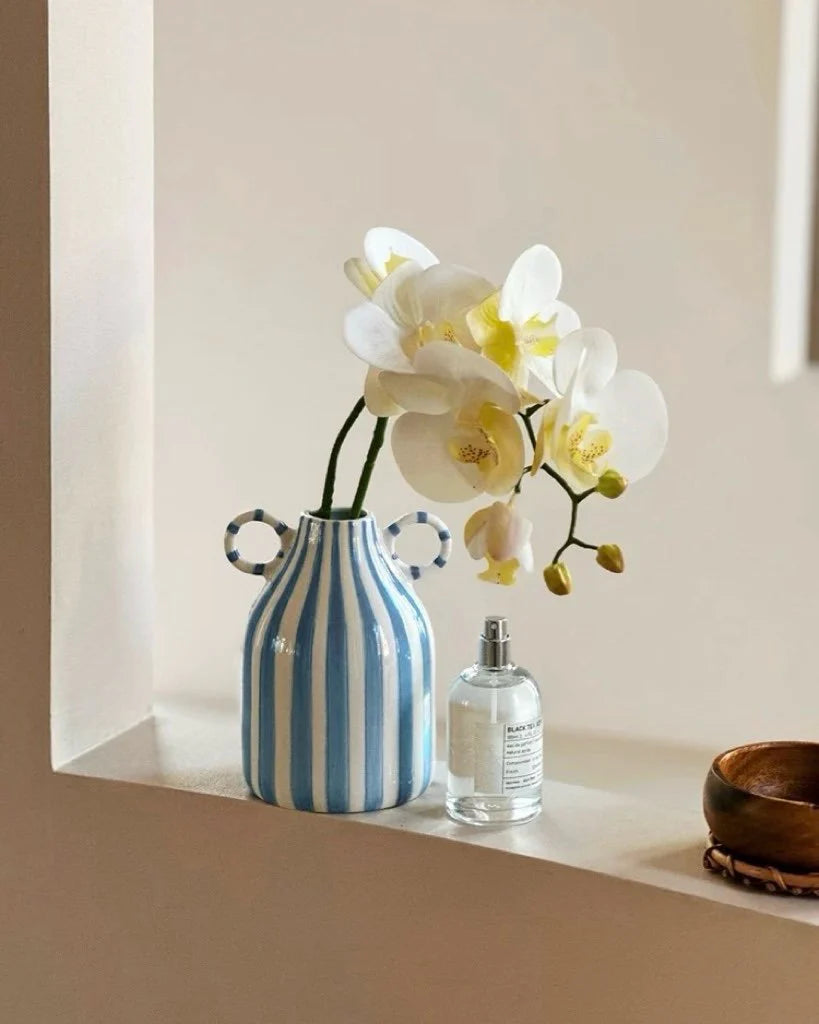 Hand-Painted Whimsical Quirky Cute Dual-Handle Vases