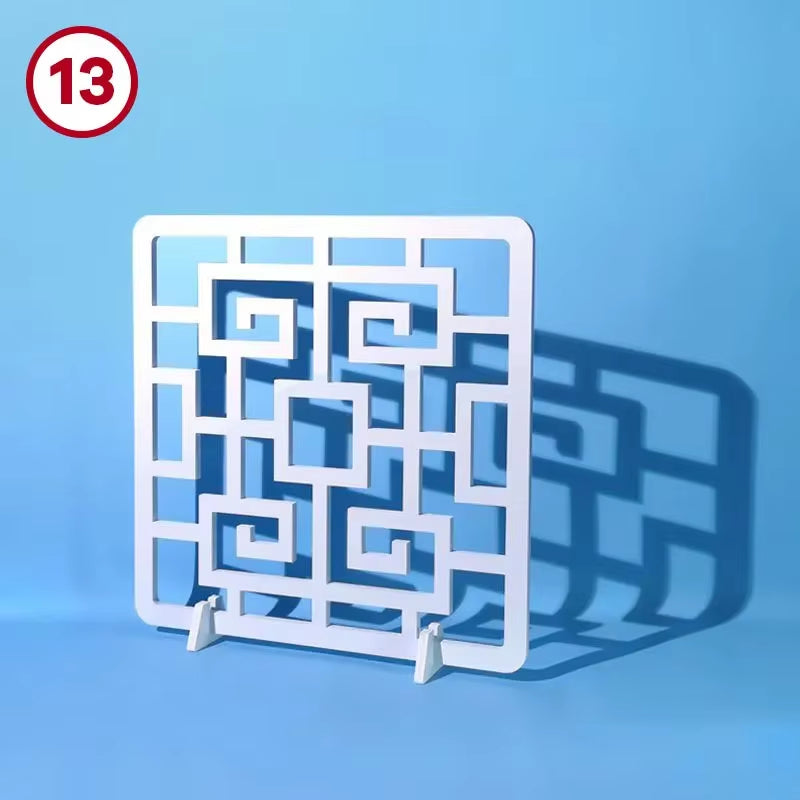 Cucoloris Cookie GOBO Light Shaping Tools Photo Props Window Pane Shadow Blinds Frame Half Dome Pattern for Photographic Studio