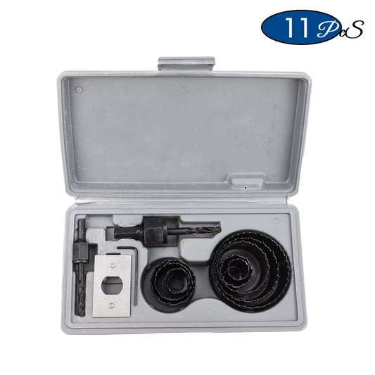 8/11/16Pcs Hole Saw Kit #50 Steel 19-127Mm Hole Cutter Drill Bit Tool Hole Saw Set for Wood Plastic Wood Cutter