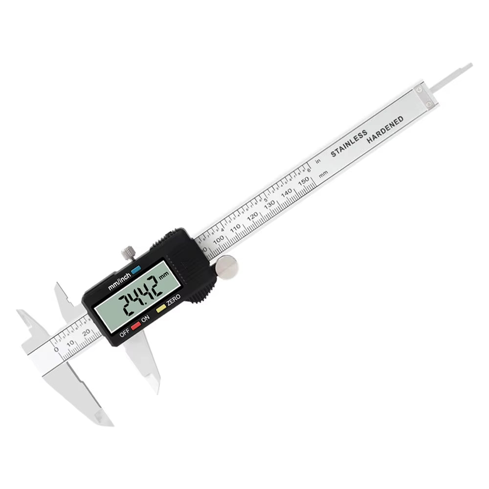 4/6-Inch 100/150Mm Big Screen Digital Calipers Stainless Steel Electronic Vernier Caliper Metal Micrometer Measuring Tools